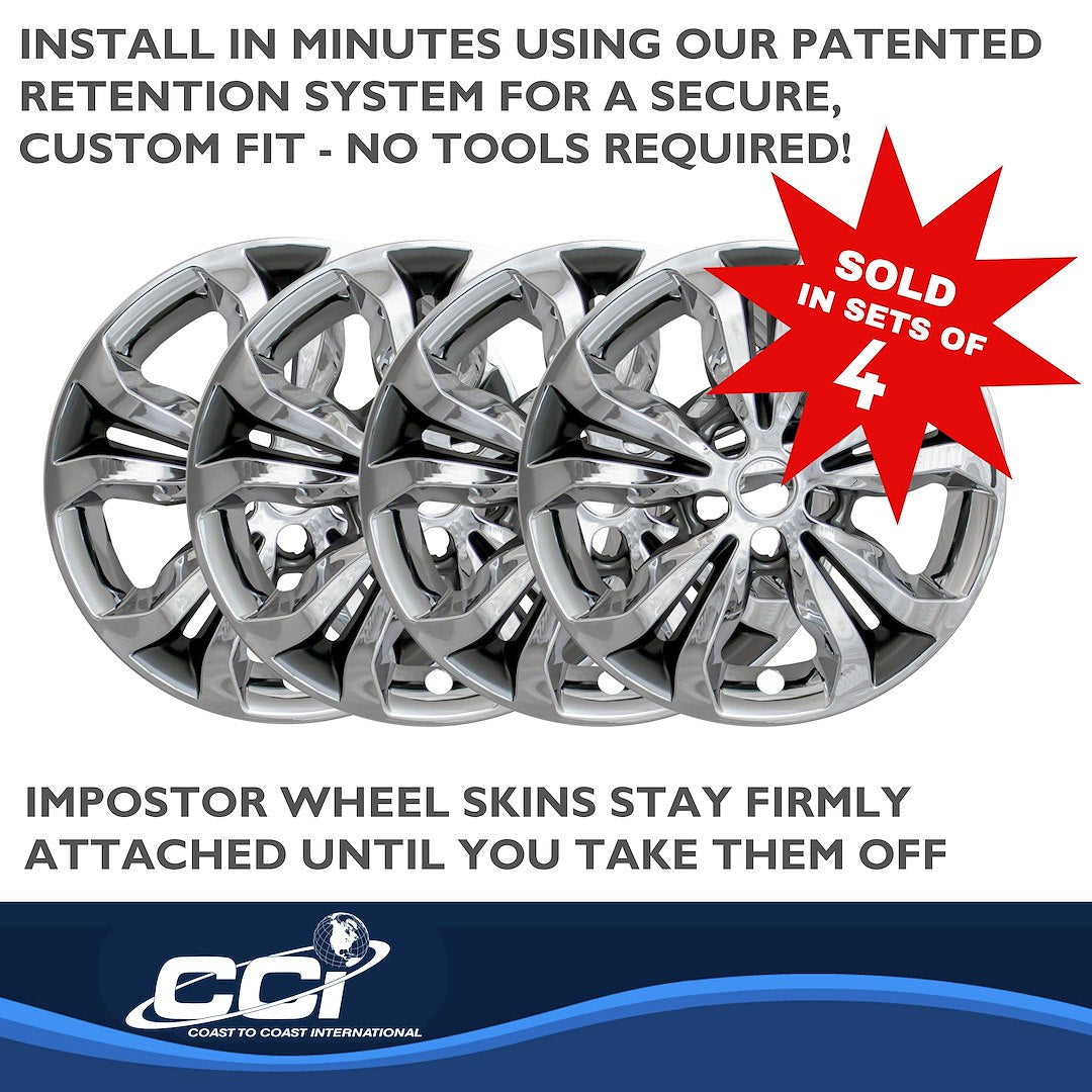 Product of Coast To Coast IWCIMP442CC Black/ Silver Set Of 4 