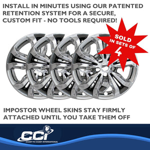 Product of Coast To Coast IWCIMP442CC Black/ Silver Set Of 4 