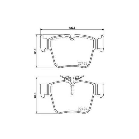 Product of Brembo P50133 Brake Pad - Set Of 4 