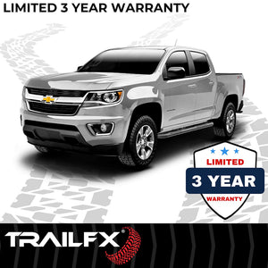 Product of TrailFX A0057B TFX Round Tube Side Steps Nerf Bar With Surface Steps 