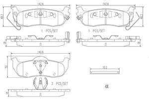 Brembo P56074n Brake Pad||p56074n_R.Jpg||86||brmp56074n||2091736