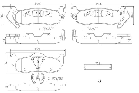 Brembo P56074n Brake Pad||p56074n_R.Jpg||86||brmp56074n||2091736