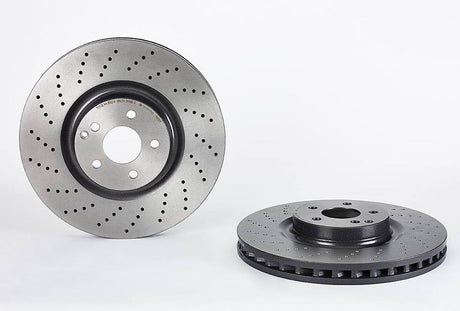 Product of Brembo 09A81911C02 Vented Cross Drilled 1 Piece Brake Rotor 