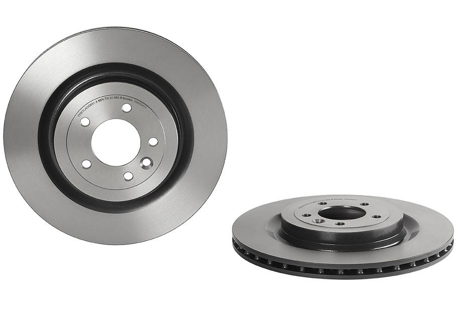 Product of Brembo 09B50411C02 Vented 1 Piece Brake Rotor 