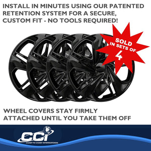 Product of Coast To Coast IWC54116BLK Black Set Of 4 