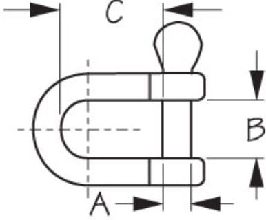 Product of Sea Dog 147006-1 Boat Anchor Shackle