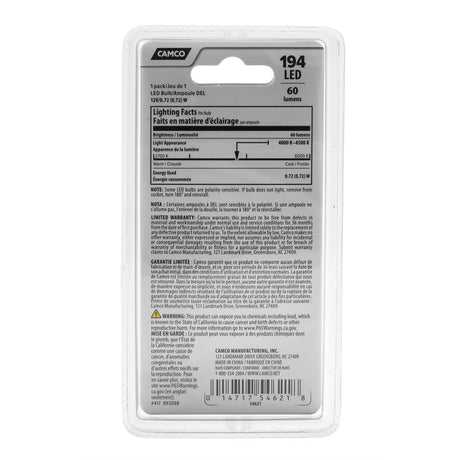 Product of Camco 54621 Multi Purpose Light Bulb - Led