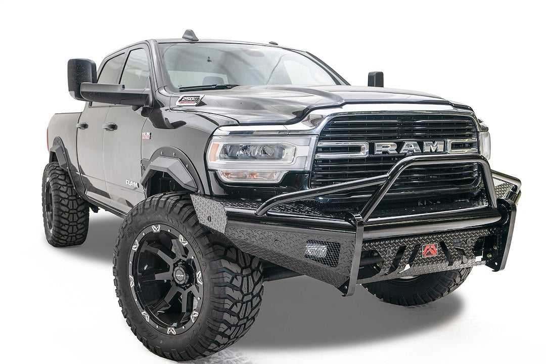Product of Fab Fours DR19-S4462-1 Black Steel Steel Gloss Powder Coated Bumper 