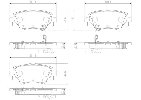 Product of Brembo P49049N Brake Pad - Set Of 4 