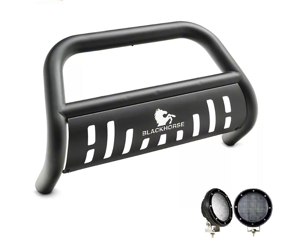 Product of Black Horse Offroad BBJPREA-SP-PLFB Bull Bar  with skid plate 