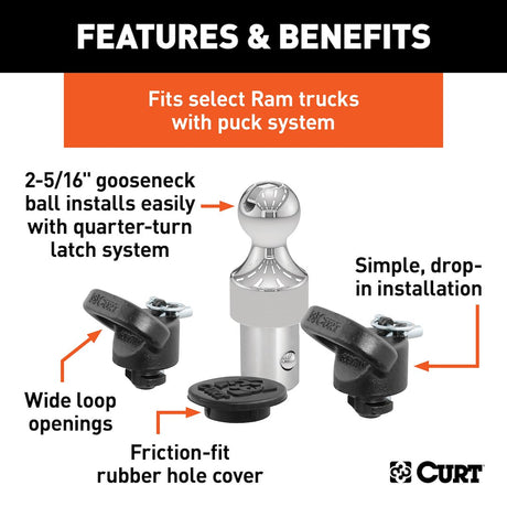 Curt 60638 Gooseneck Trailer Hitch Ball||60638_3008x1990_Fa.Jpg||86||c9360638||852992