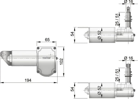 Vetus Rw01a Windshield Wiper Motor||rw01a_1.Jpg||86||vetrw01a||1307300