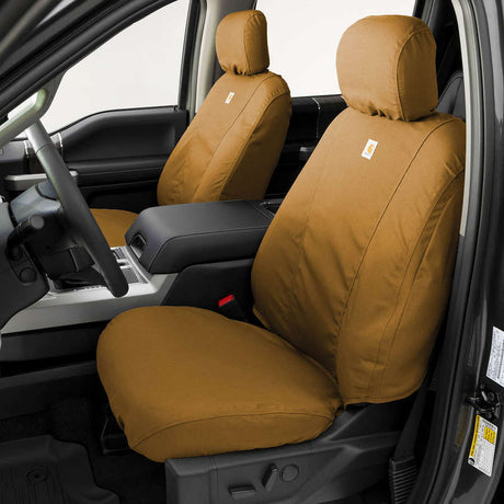 Product of Covercraft SSC3492CABN Carhartt® SeatSaver® Brown Duck Weave Fabric Seat Cover 