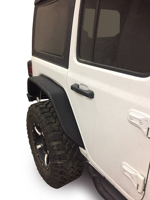 Product of TrailFX JL05RF Non-Exposed Fasteners Black Fender Flare - Set Of 2 