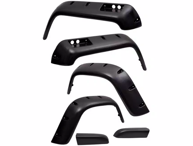 Product of Rugged Ridge 11632.10 Pocket Style/ Exposed Fasteners Black Fender Flare - Set Of 4 