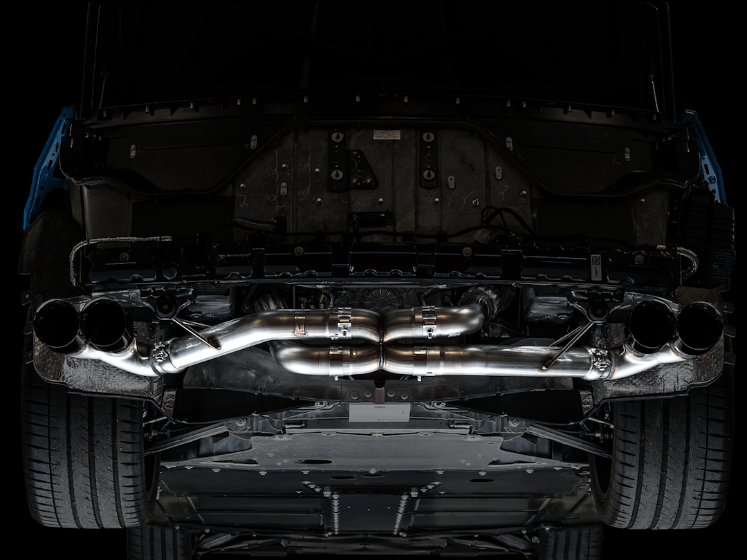Product of AWE Tuning 3020-43086 Track Edition Cat-Back System Dual Exhaust System Kit 
