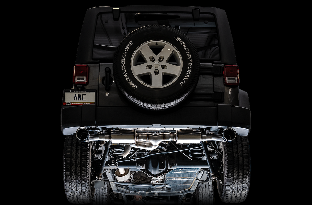 Product of AWE Tuning 3015-33003 Tread Edition Axle-Back System Dual Exhaust System Kit 
