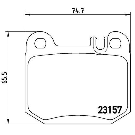 Product of Brembo P50043 Brake Pad - Set Of 4 