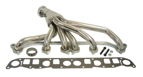 Product of Crown Automotive RT36001 Short Tube Polished Stainless Steel Exhaust Header 