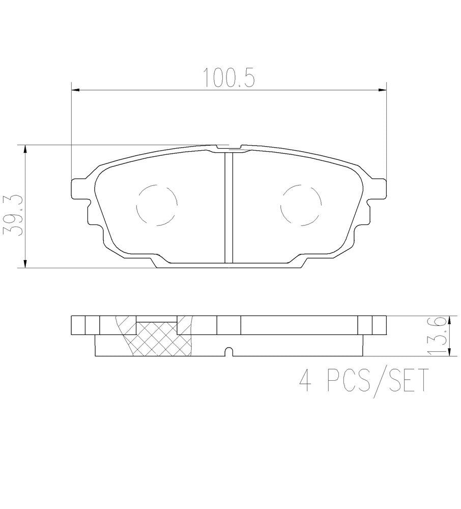 Product of Brembo P24142N Brake Pad - Set Of 4 