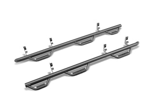 Product of N-Fab C1996CC-6-TX Black Matte Textured Powder Coated Round Nerf Bar - Truck Wheel To Wheel 