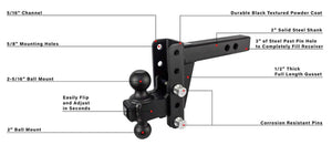 Product of Bulletproof Hitches HD204 2 Inch Receiver Trailer Hitch Ball Mount 