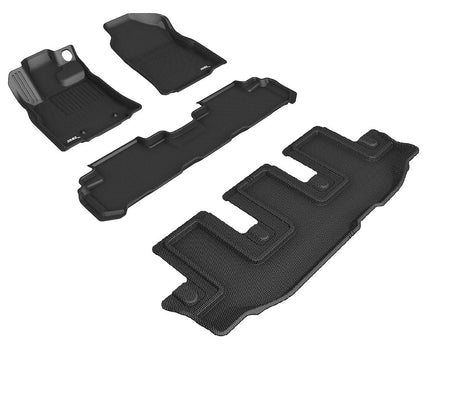 Product of 3D Mats KAGU L1SB03901509 Black Thermoplastic Rubber Of Carbon Fiber Texture Floor Liner 