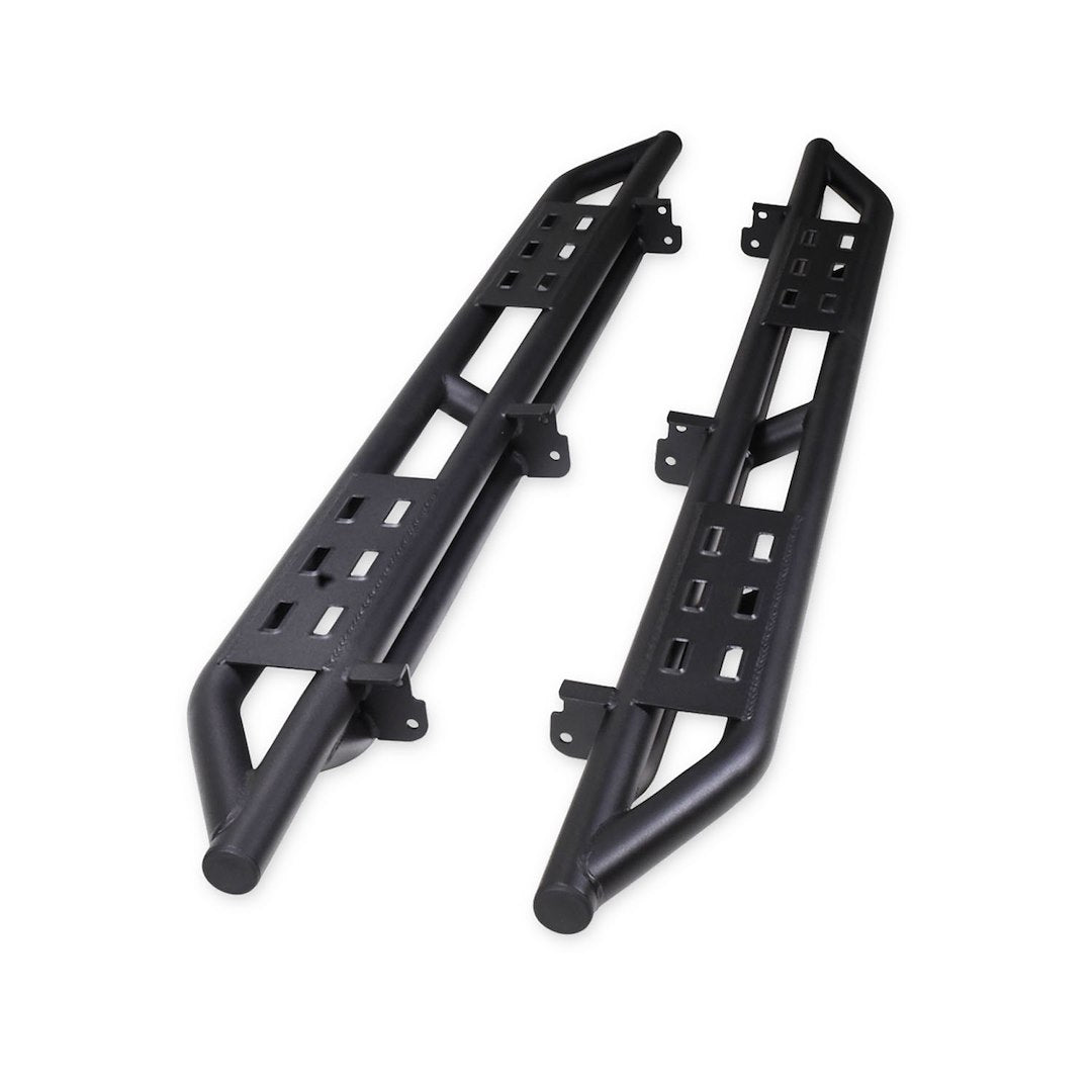 Product of TrailFX BR011T Black Steel Round Tube Rocker Panel Guard 