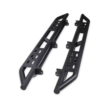 Product of TrailFX BR011T Black Steel Round Tube Rocker Panel Guard 
