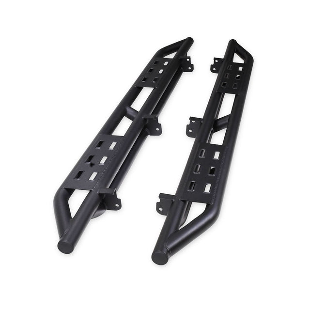 Product of TrailFX BR011T Black Steel Round Tube Rocker Panel Guard 