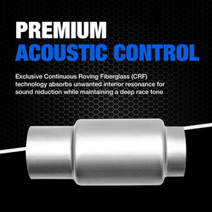 Product of Dynomax 24251 Race Series Mini Bullet Stainless Steel Exhaust Muffler 