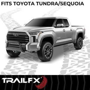 Product of TrailFX B0015B Bull Bar Black Powder Coated 3 Inch Yes with skid plate 