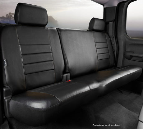 Product of Fia SL65-11 BLK/BLK LeatherLite™ Black Simulated Leather Seat Cover 