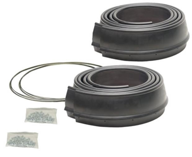 Product of Pacer Performance 52-189 Non-Exposed Fasteners Black Fender Flare - Set Of 4 