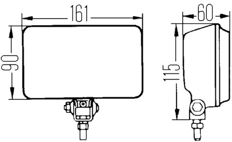 Product of Hella 005860601 Fog Beam Driving/ Fog Light 