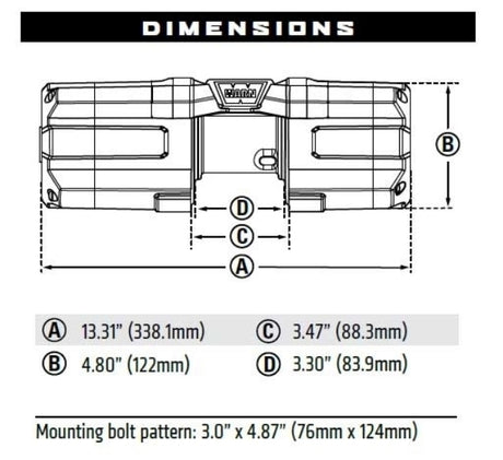 Product of Warn 101130 3500 Pound ATV/ UTV Winch 