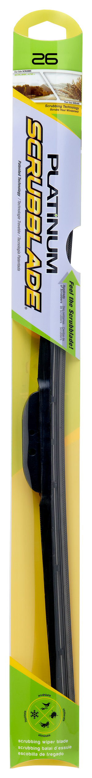 Scrubblade Hs2600 Windshield Wiper Blade||platinum26in-Pkg-Front_Edited-1.Png||88||scrhs2600||1522994
