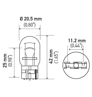 Hella 7443 Tail Light Bulb||7443.Pt01.Jpg||86||h577443||1213377