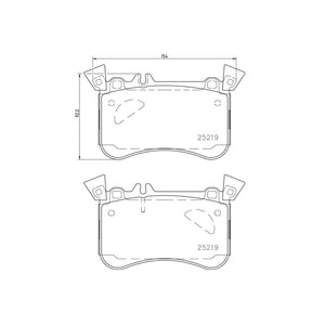 Product of Brembo P50121 Brake Pad - Set Of 4 