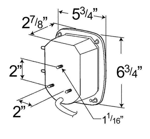 Product of Grote Industries G5082-5 Hi Count ® Tail Light Assembly 