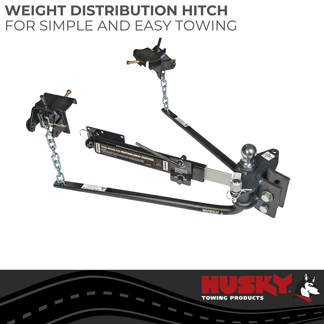Product of Husky Towing 33093 12000 Pound Round Bar Weight Distribution Hitch 