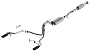 Product of Borla 140865BC Touring Cat Back System Single Exhaust System Kit 