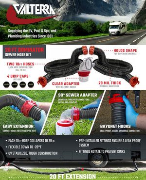 Product of Valterra D04-0275 10 Feet Black Sewer Hose Yes 