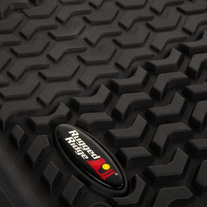 Product of Rugged Ridge 12987.05 Black Thermoplastic Floor Liner 
