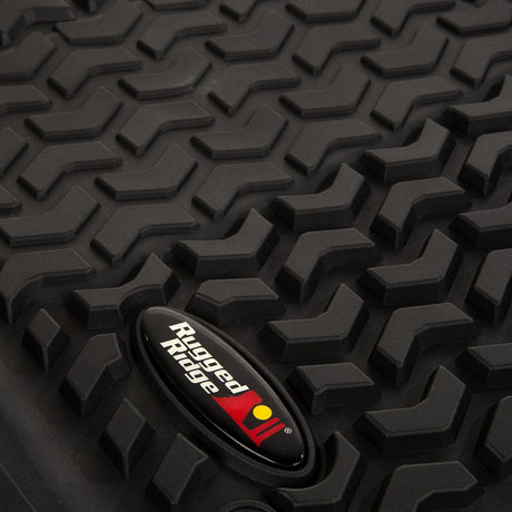 Product of Rugged Ridge 12987.05 Black Thermoplastic Floor Liner 