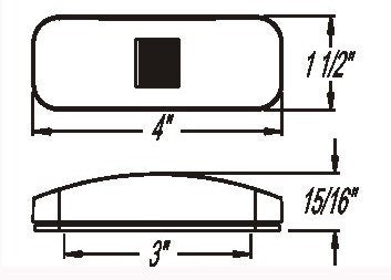 Product of Optronics Mcl44rb1 Clearance Light