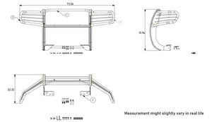 Black Horse Offroad 17a152500a1ma-Plr Grille Guard||17a152500a1ma-Plr_10.Jpeg||94||blk500a1maplr||2237629
