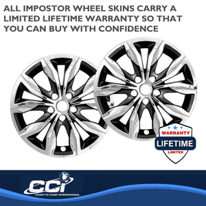 Product of Coast To Coast IWCIMP440CC Black/ Silver Set Of 4 