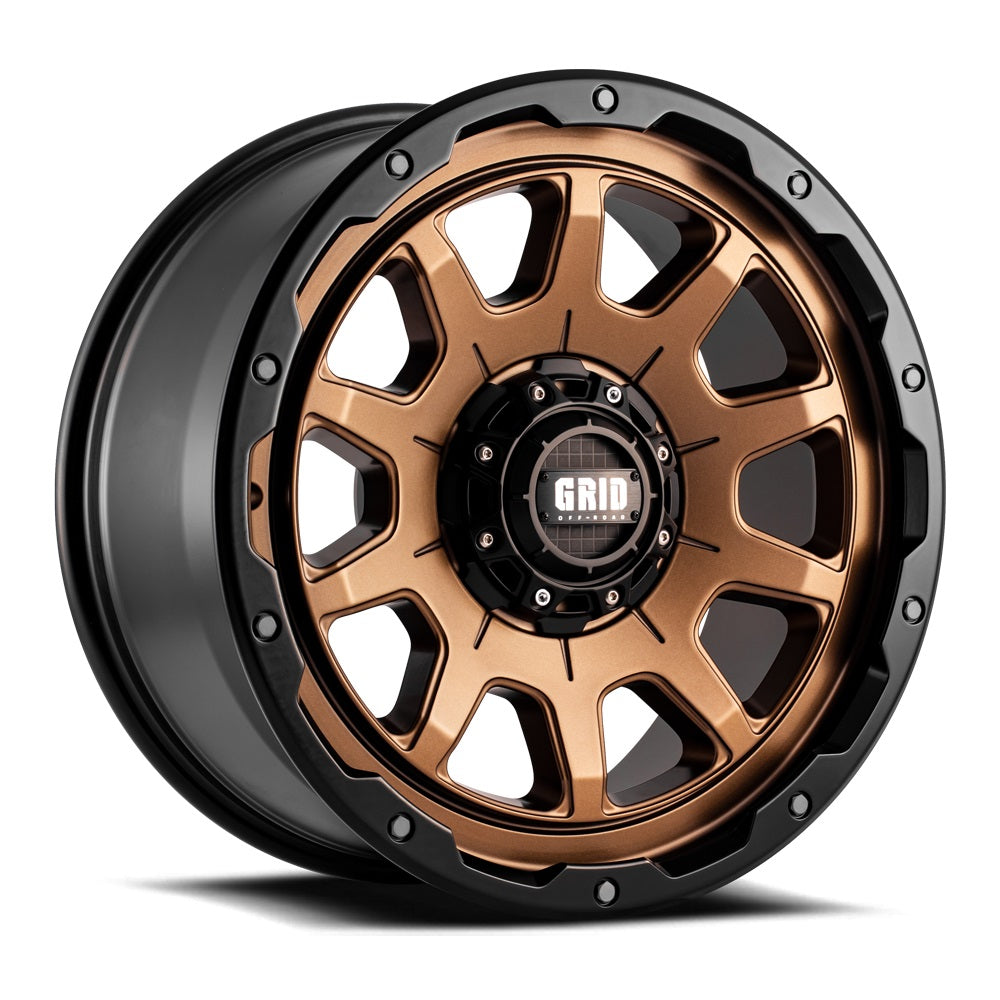 Product of Grid Wheels 17x9 Bronze With Black Lip Wheel - Not Applicable Bolt Pattern 