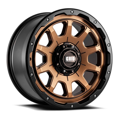Product of Grid Wheels 17x9 Bronze With Black Lip Wheel - Not Applicable Bolt Pattern 